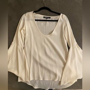 For love & lemons cream blouse with bell sleeves